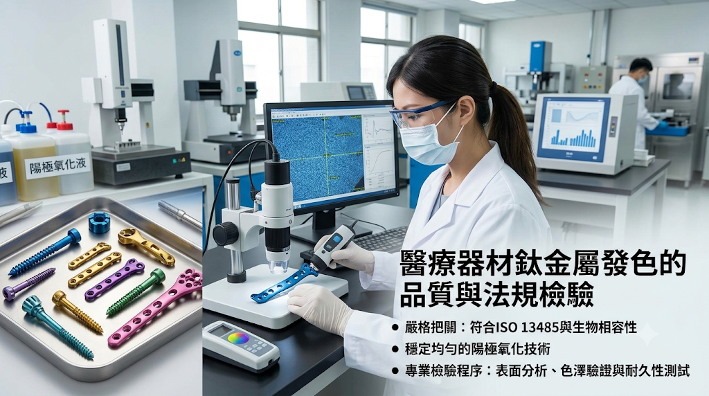 醫療器材鈦金屬發色的品質與法規檢驗