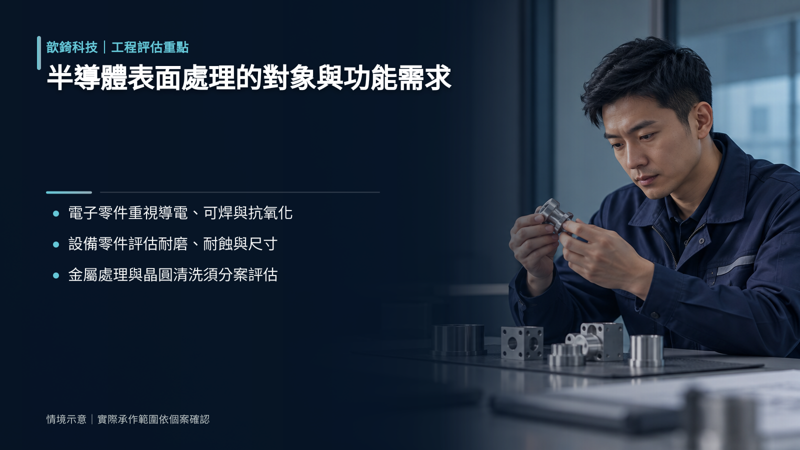 半導體表面處理的對象與功能需求